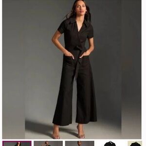 Anthropologie Black Jumpsuit